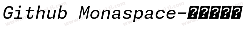 Github Monaspace字体转换